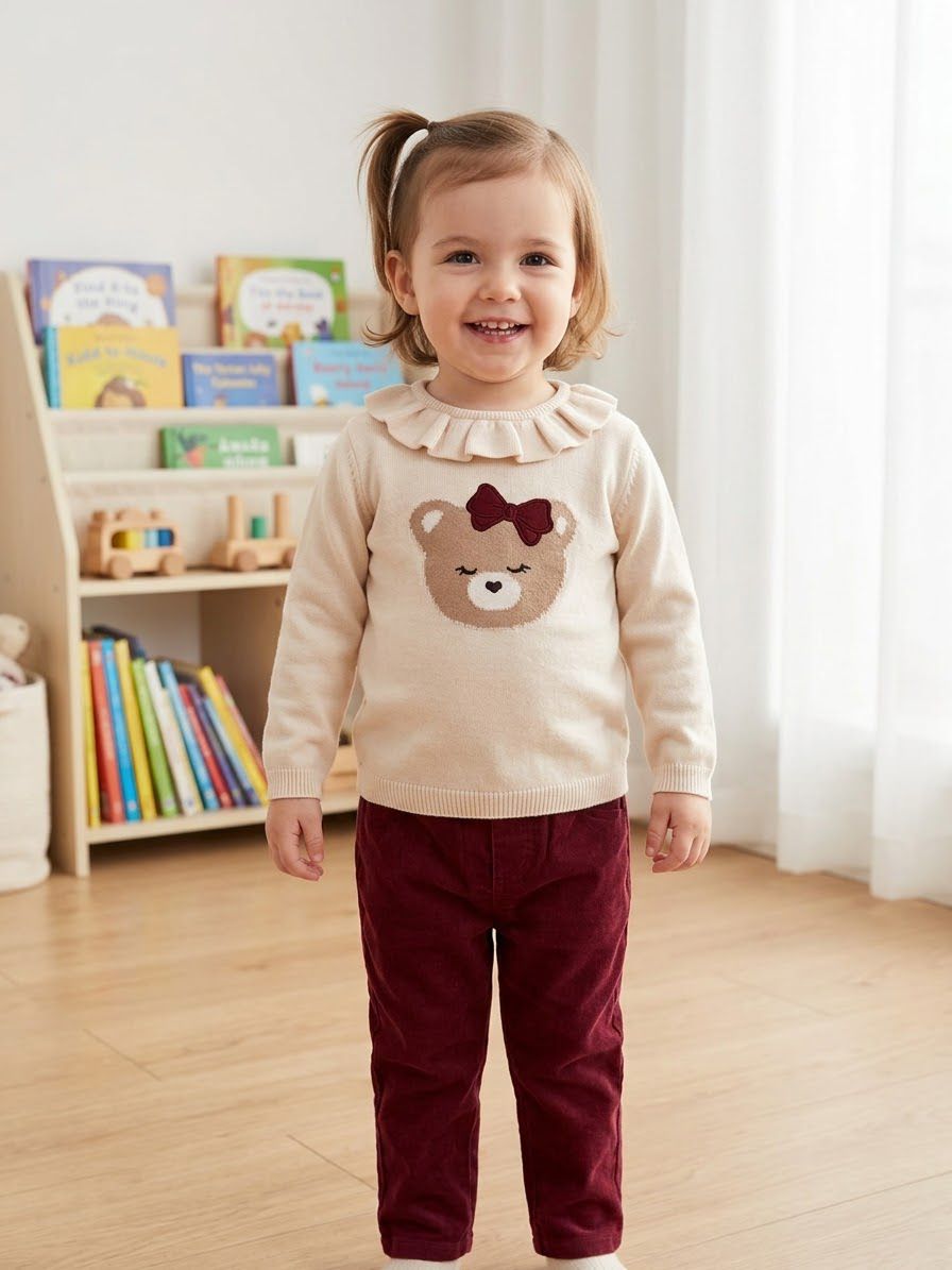 Maglione Orsetto Panna- Chicco