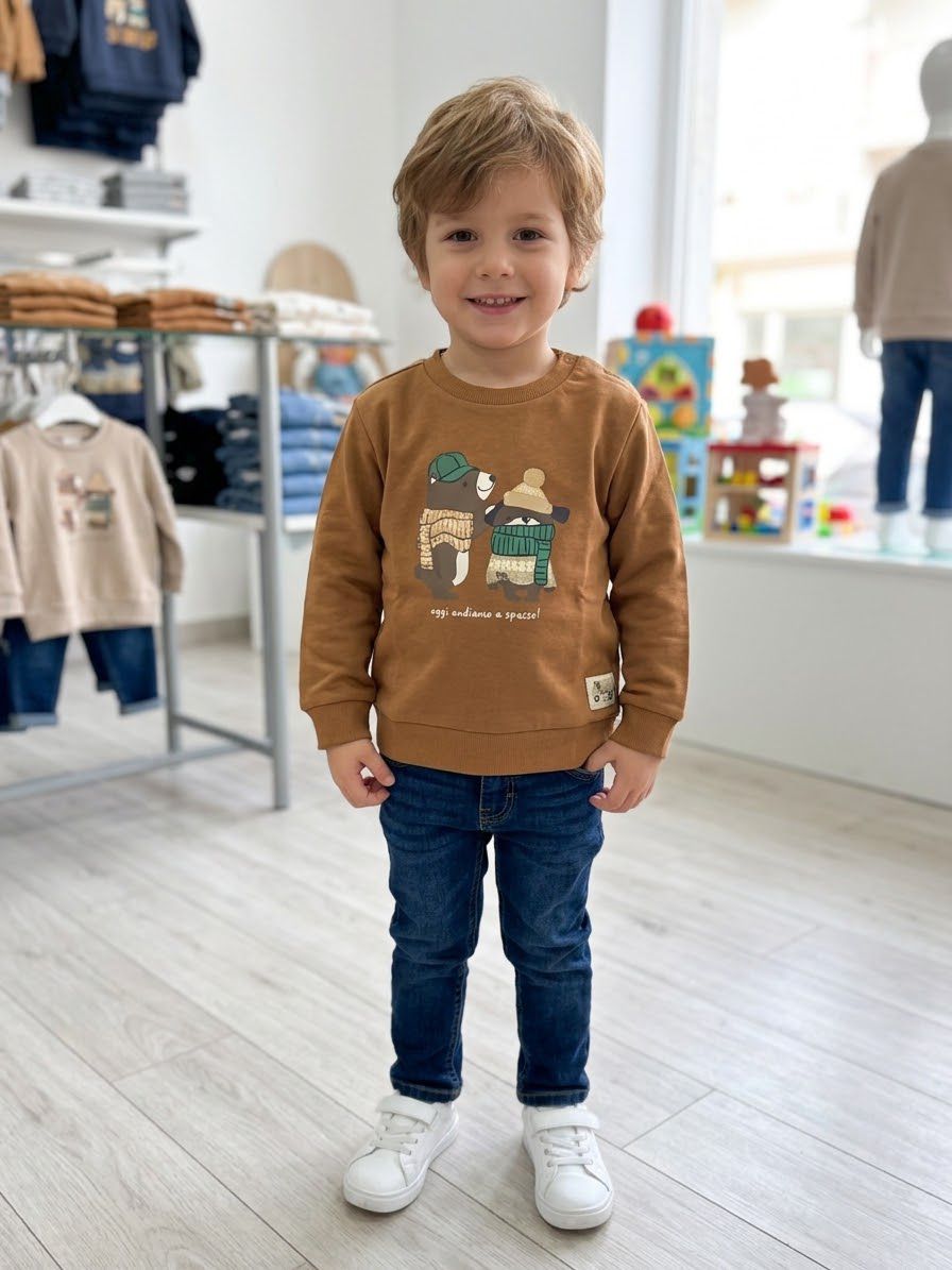 Felpa "Oggi Andiamo A Spasso"- Chicco