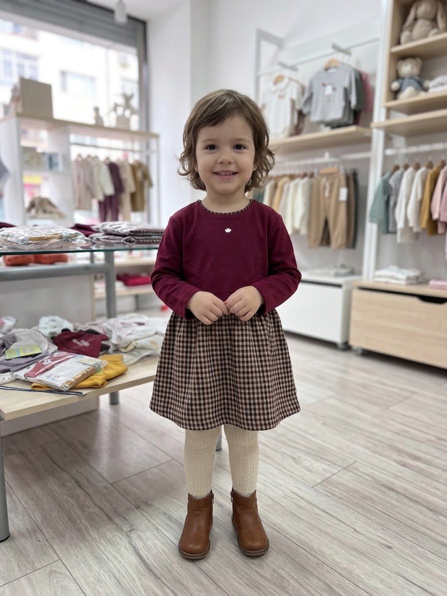 Abito Scozzese Lampone- Chicco