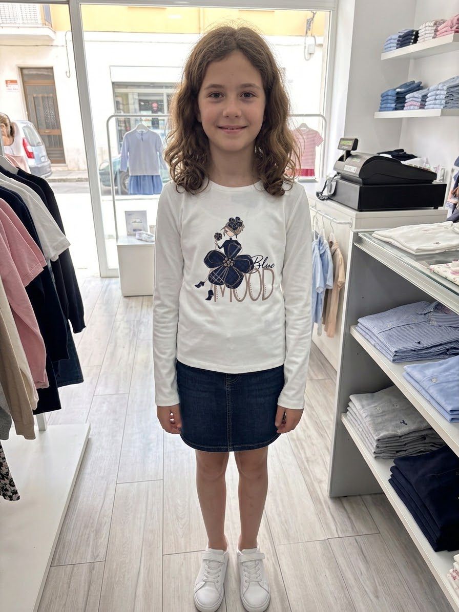 T-Shirt Maniche Lunghe Blue Mood-Chicco